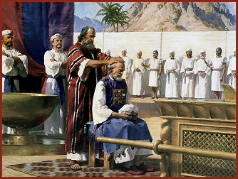 Moses Anoints Aaron.